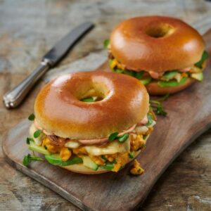 Fall-colored Food Quiz Bagels