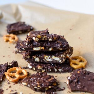 Valentine's Day Dinner Quiz Chocolate-dipped pretzels