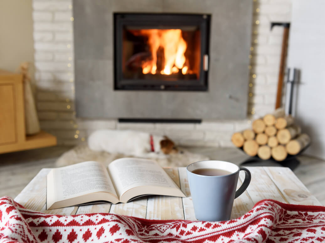 Hygge cosy cozy reading relaxation