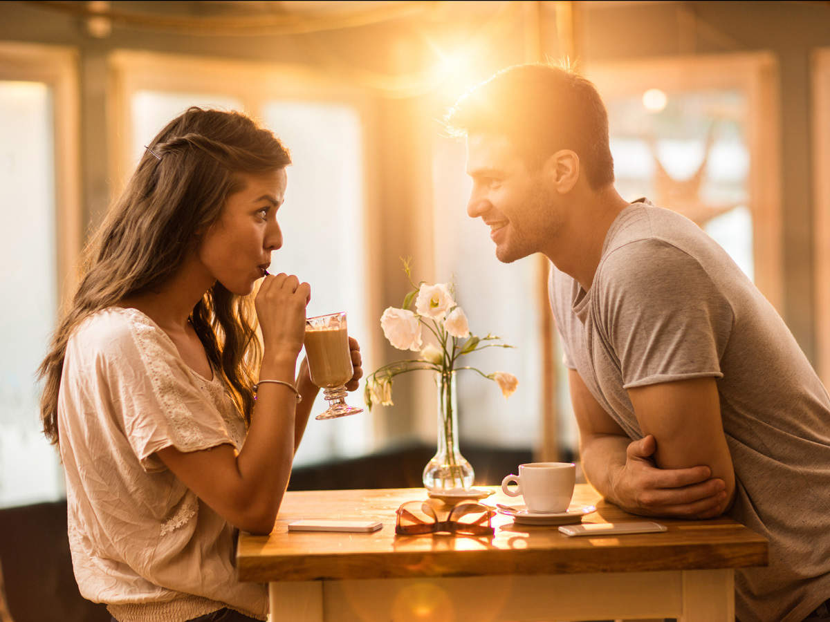 Drinking on a cafe date