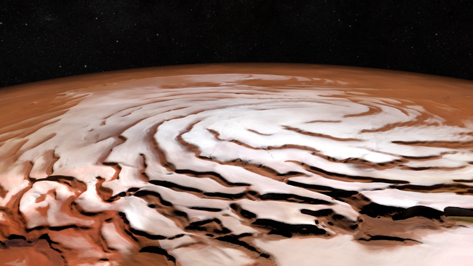 Mars ice cap