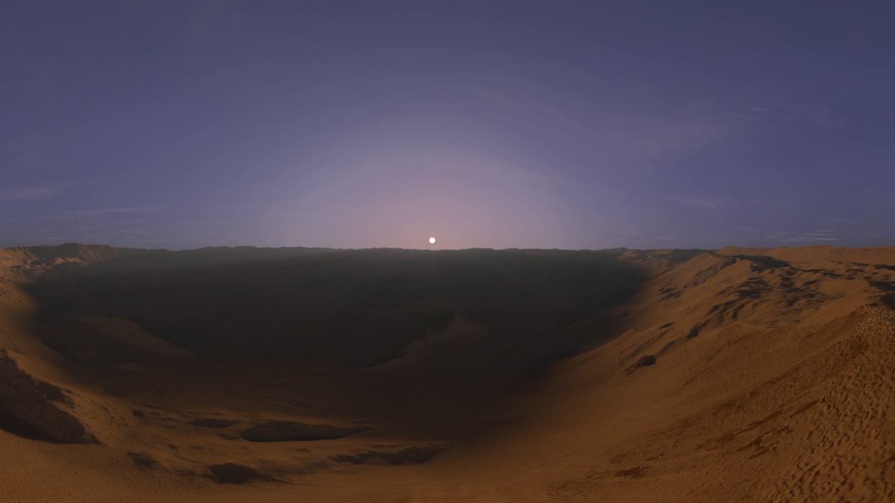 Mars Quiz Mars sunrise