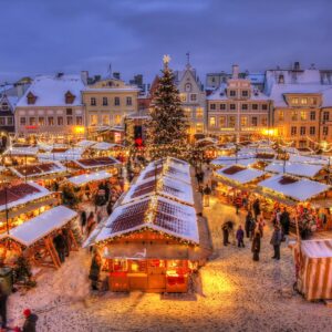 What Christmas Dessert Are You? Quiz Exploring a winter market