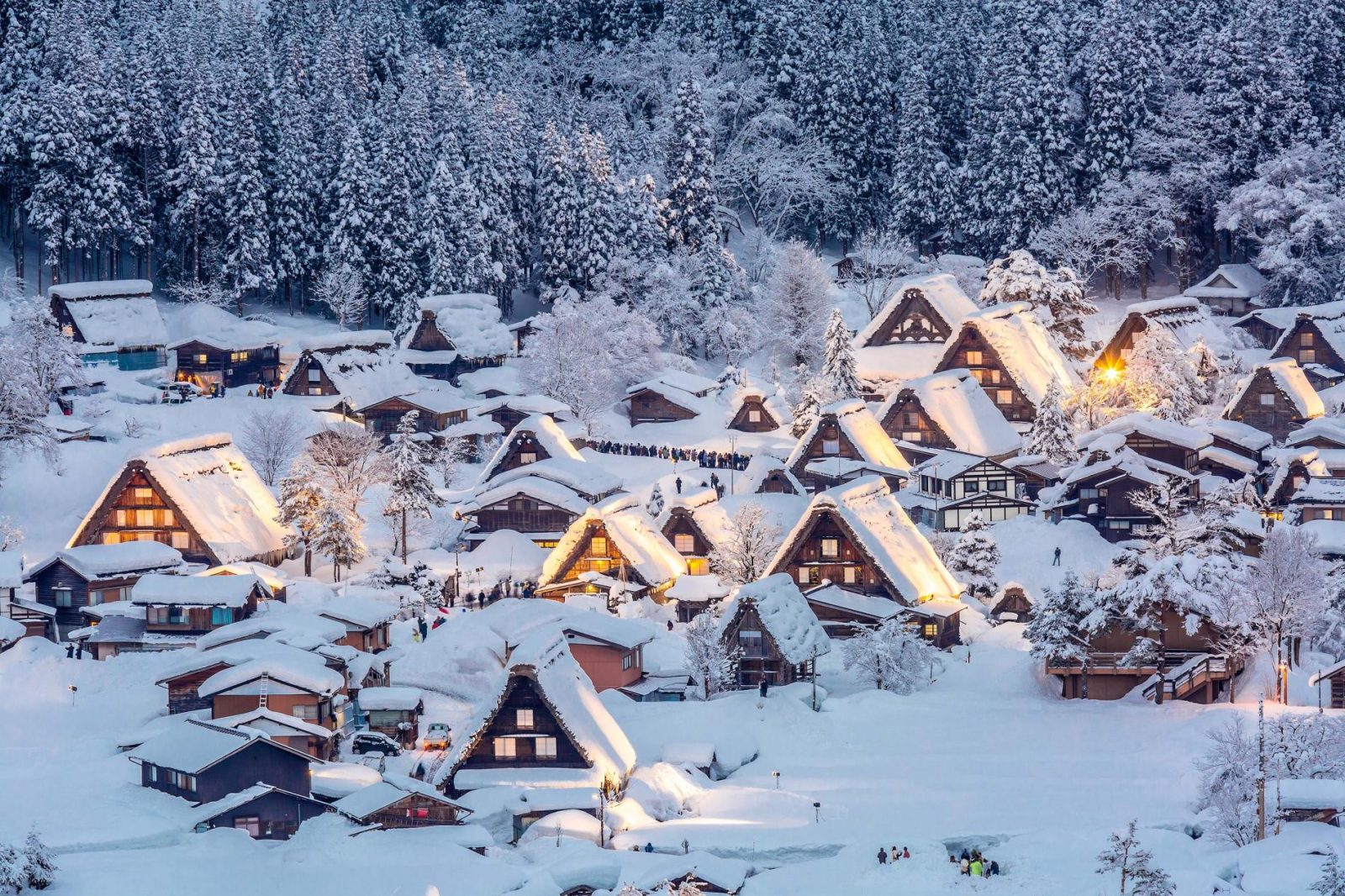 What Element Am I? Winter wonderland, Shirakawa-go village, Gifu, Japan