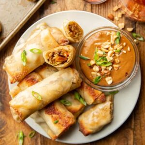 New Year's Eve Dinner Quiz Spring rolls