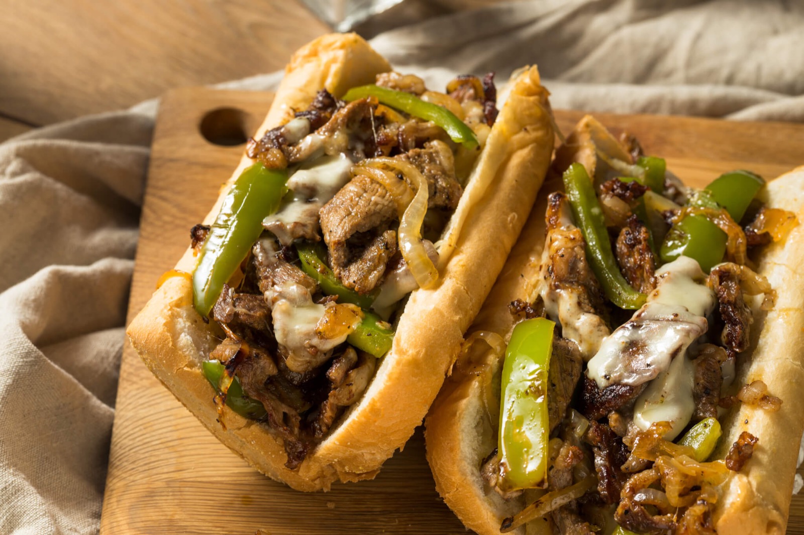 Philly cheesesteak sandwich