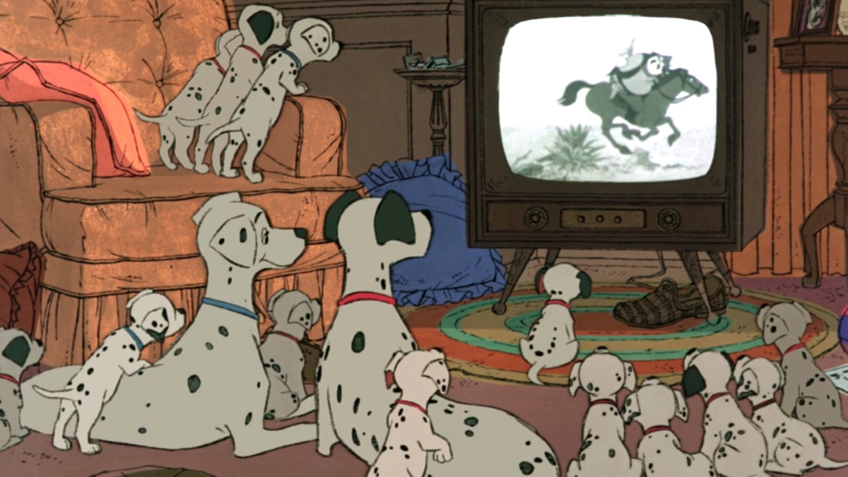 Percy Jackson Cabin Quiz 101 Dalmatians watching cartoon