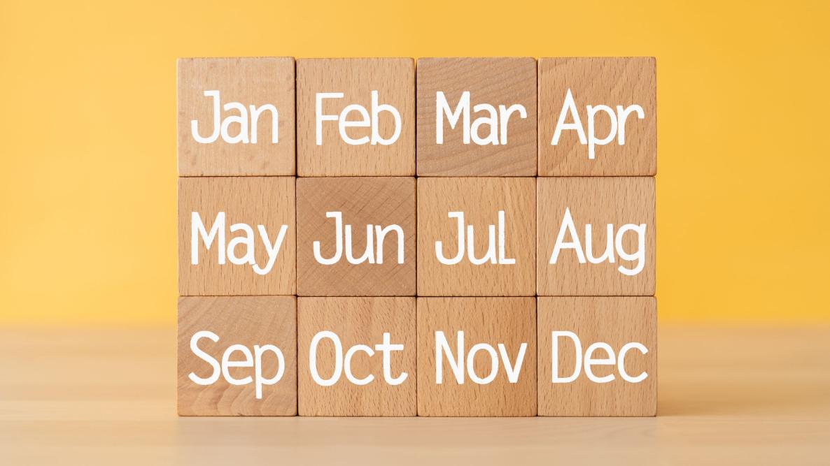 May Trivia Quiz Calendar months