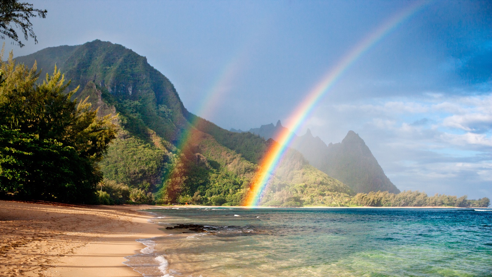 Double rainbow in Hawaii