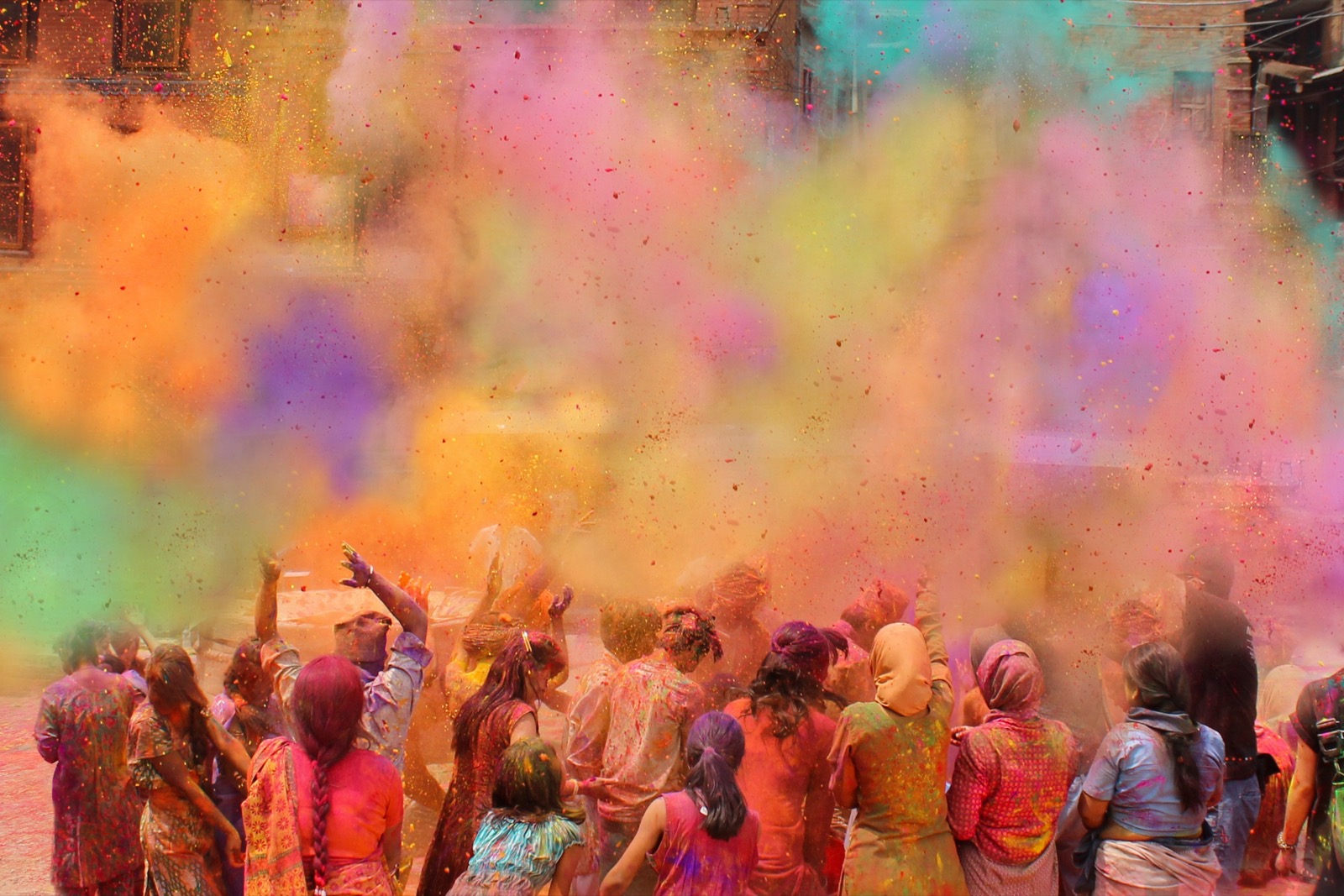Holi festival of colors, India