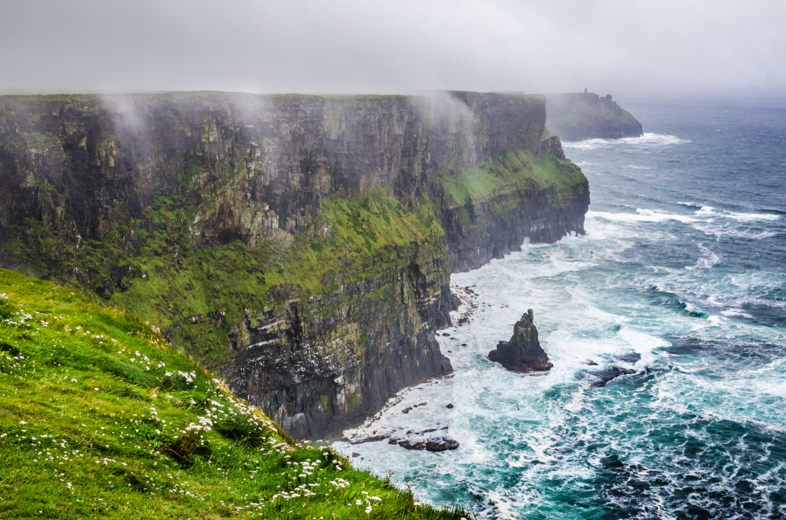 I In Geography Quiz Cliffs of Moher fog, Ireland