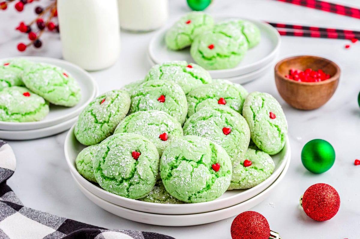 Pick Sweet Food In Every Color to Get Your Flavor Match Quiz Grinch Christmas cookies