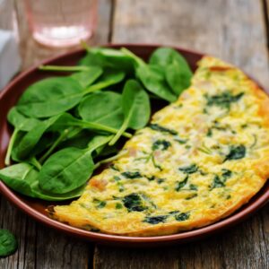 What Color Is Your Love Energy? Play This Color-Coded Food Quiz Spinach omelette