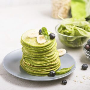 Breakfast A-Z Quiz Green spinach pancakes