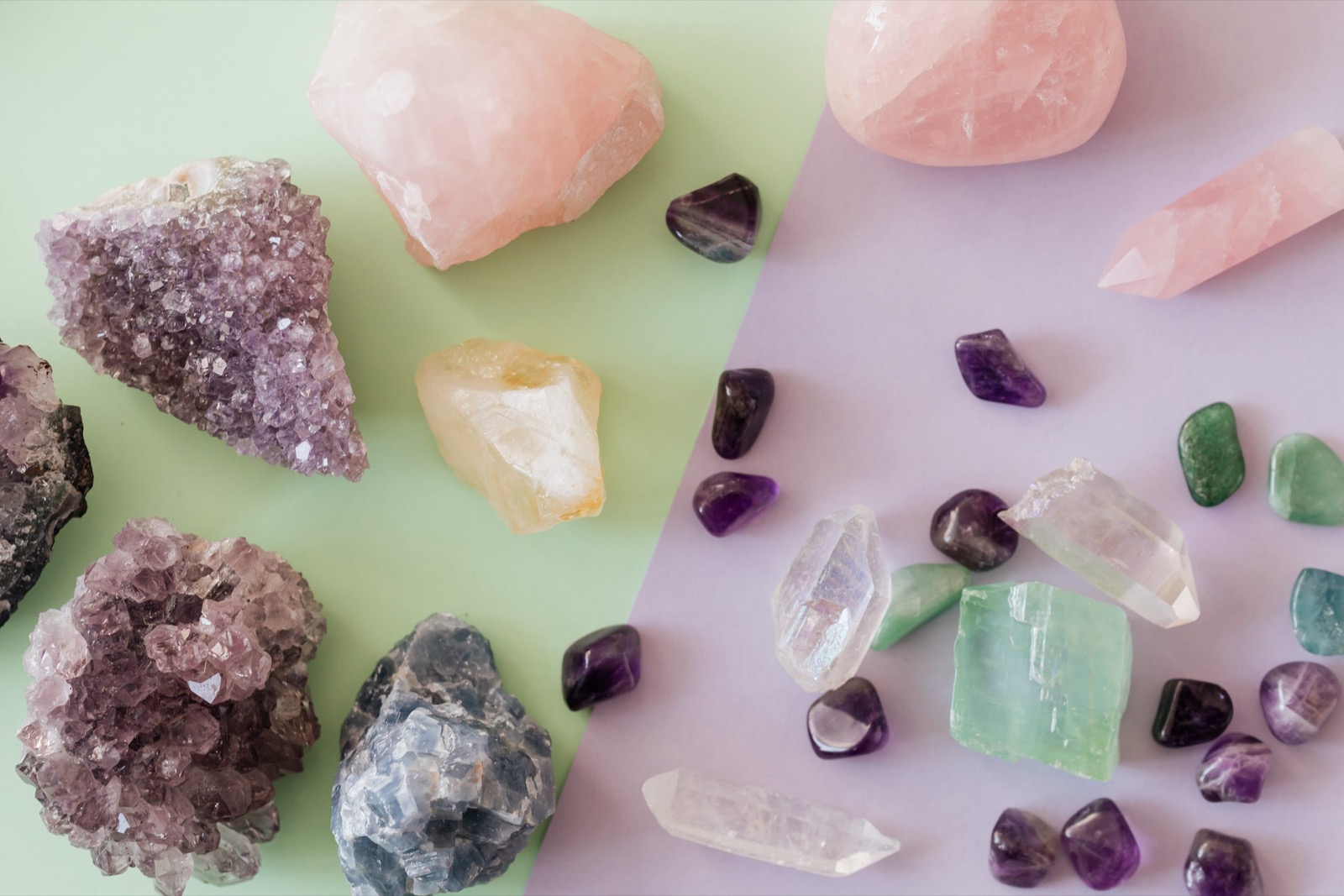 Crystals gemstones birthstones