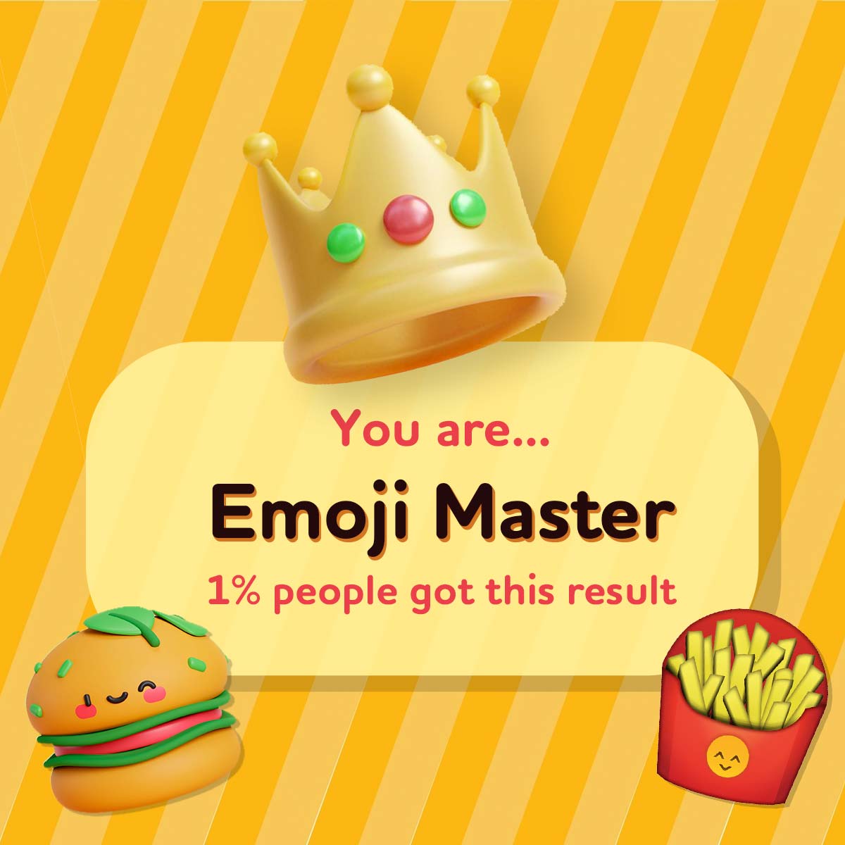 You got 22 out of 24! Only 1% Can Guess All the Fast Food Chains from Emojis Alone 🍔 🍟 🍕