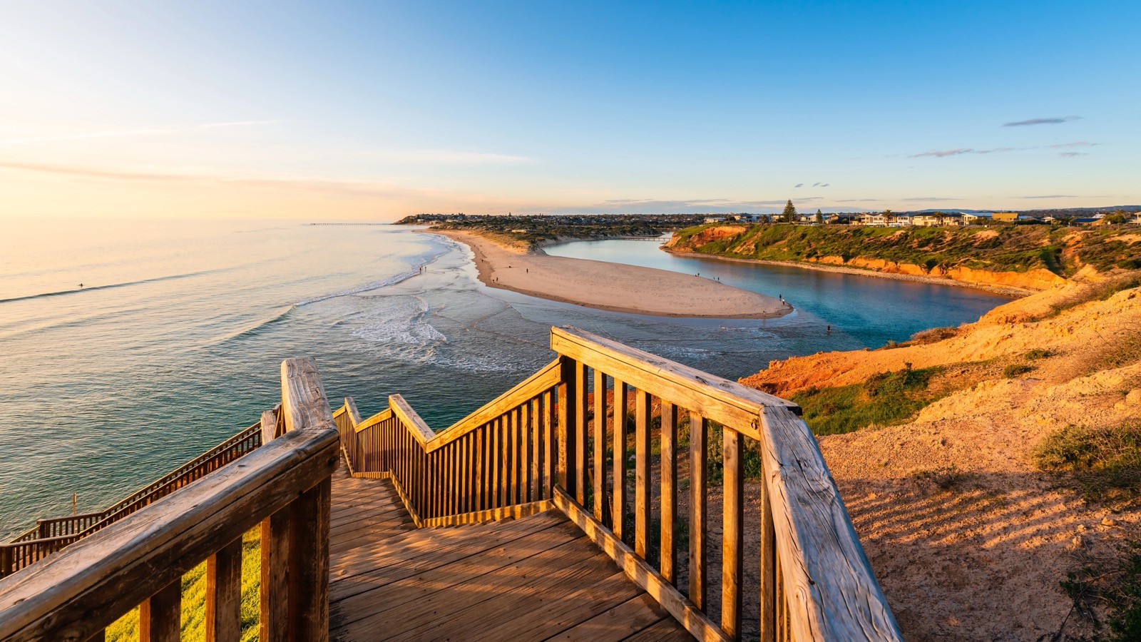 Beach Vacation Trivia Quiz Fleurieu Peninsula at sunset, Australia