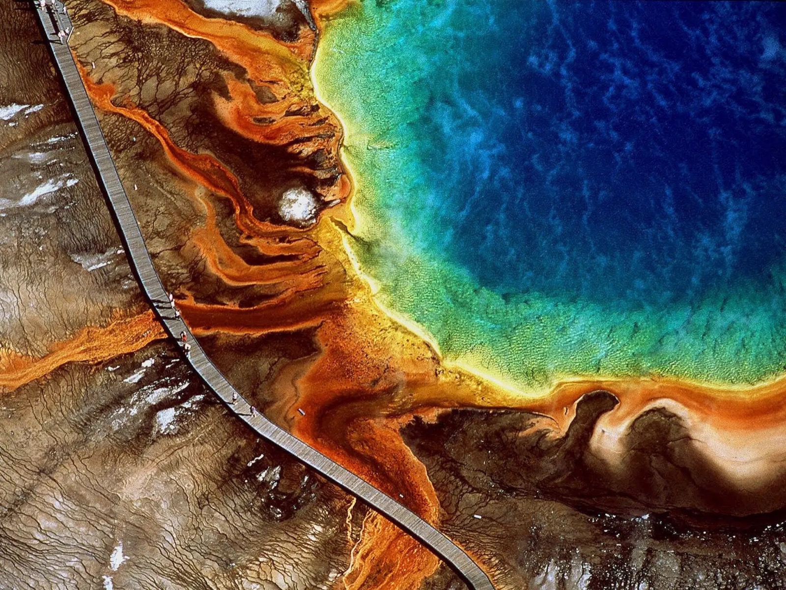 Spring Geography Quiz Grand Prismatic Spring, Yellowstone National Park, USA
