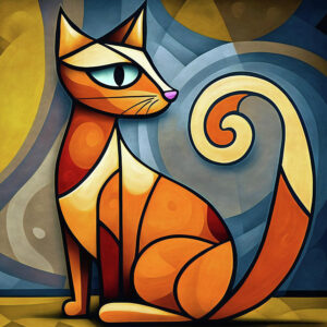 Are You A Black Cat Or A Golden Retriever? Quiz Abstract art