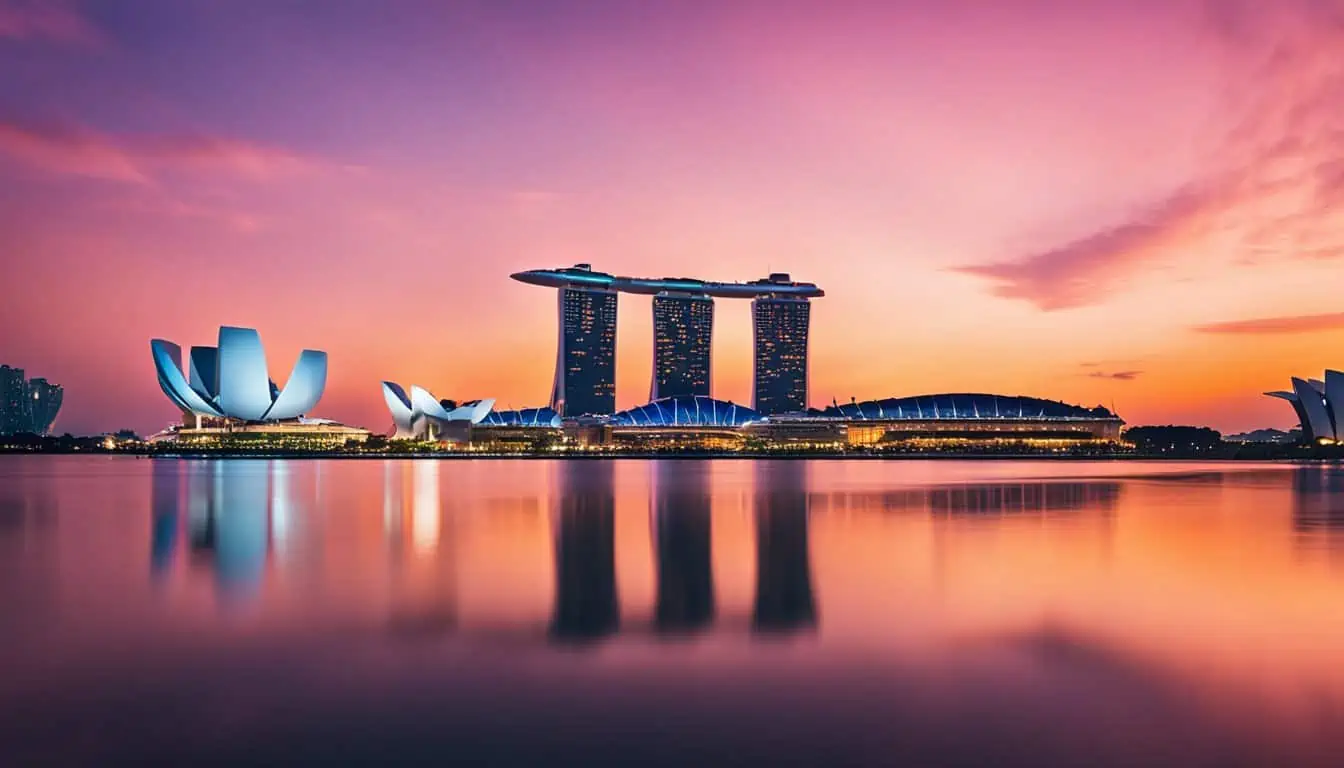 Sunset at Singapore