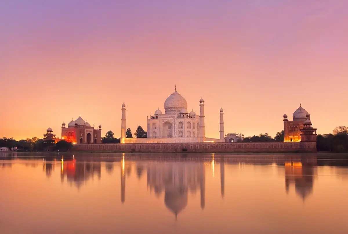 Sunset at Taj Mahal, Agra, India