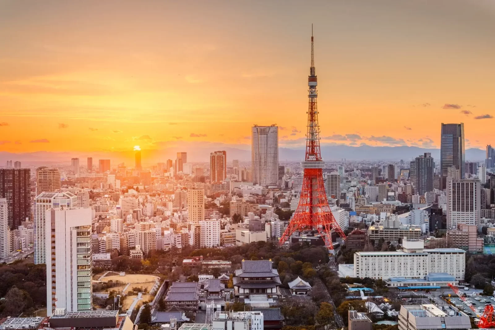 Sunset at Tokyo, Japan