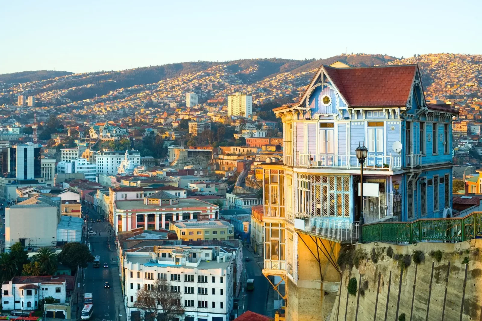 V In Geography Quiz Sunset at Valparaiso, Chile