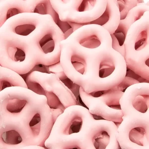 Pink Buffet Quiz Pink yogurt pretzels