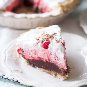 Pink Buffet Quiz Chocolate raspberry cream pie