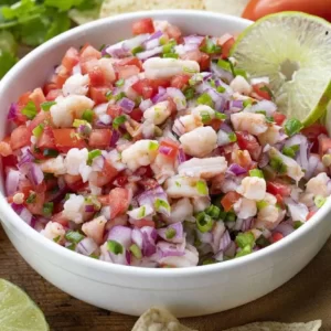 Pink Buffet Quiz Shrimp ceviche