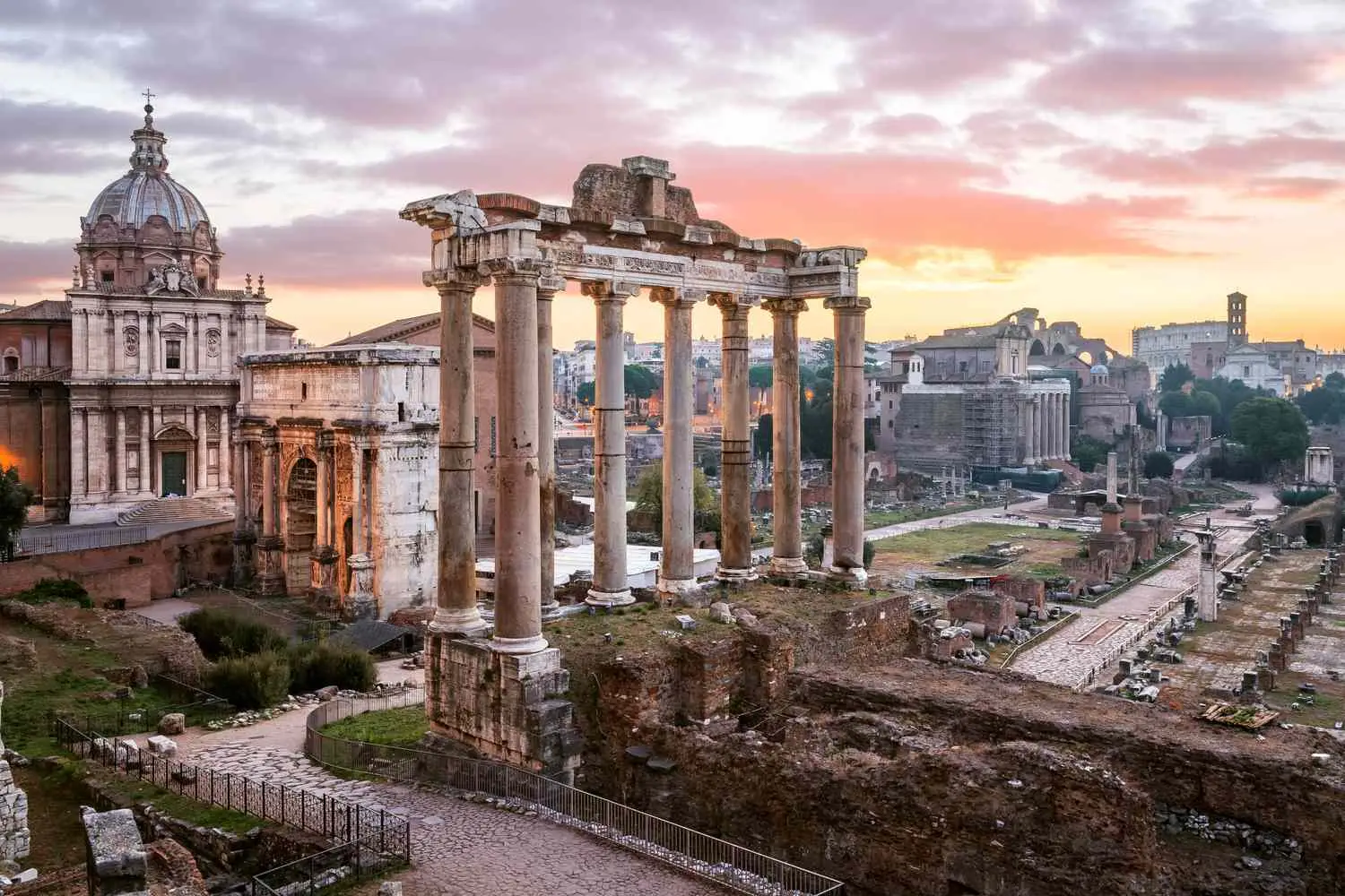 Five, Six, Seven Or Eight Quiz Roman Forum ruins, Rome, Italy