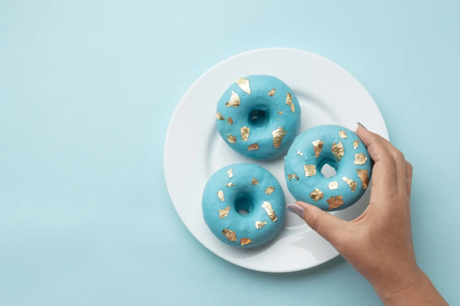 Blue doughnuts donuts