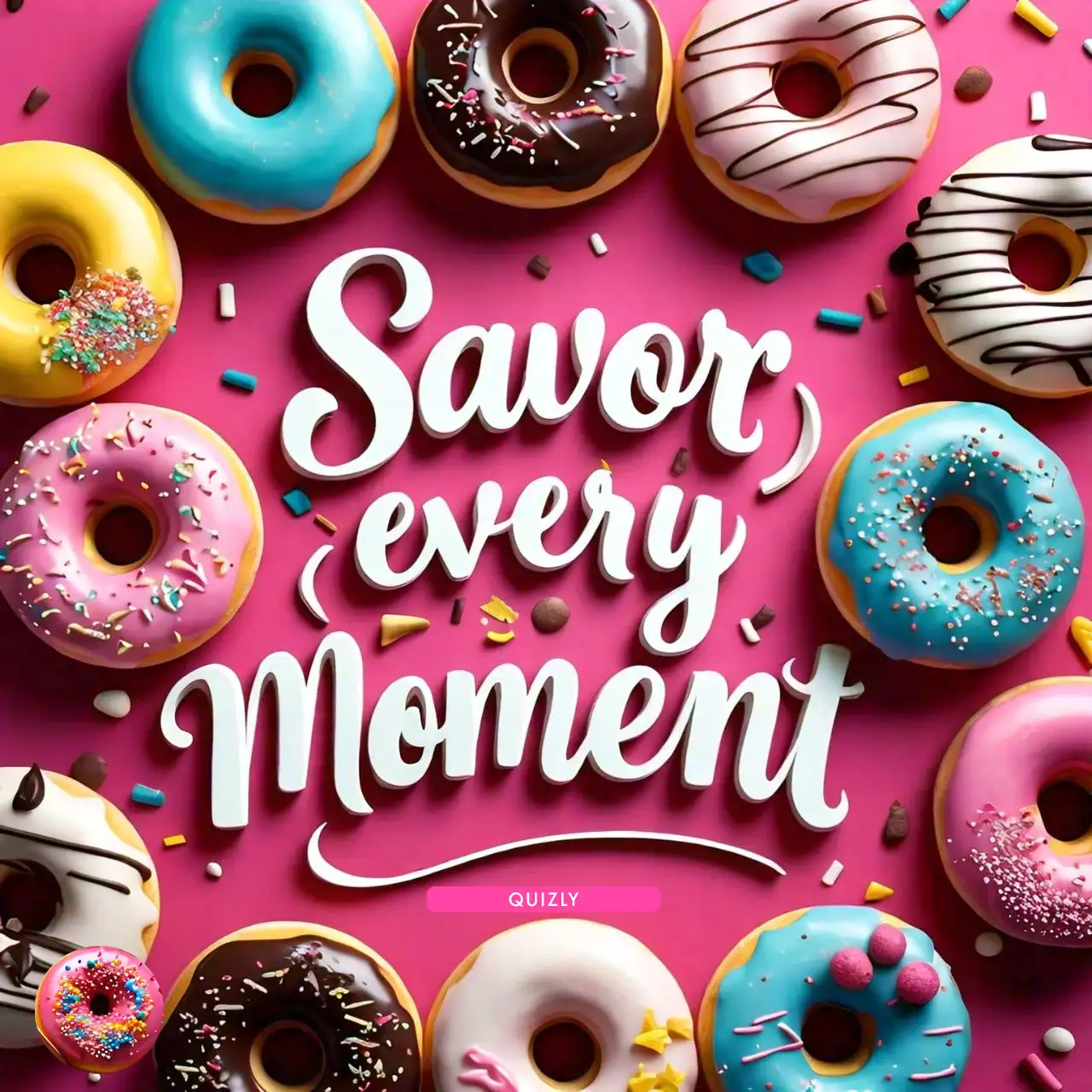 You got: Savor Every Moment! Handpick 12 Doughnuts 🍩 and We’ll Give You a Donut-Inspired Mantra to Live by