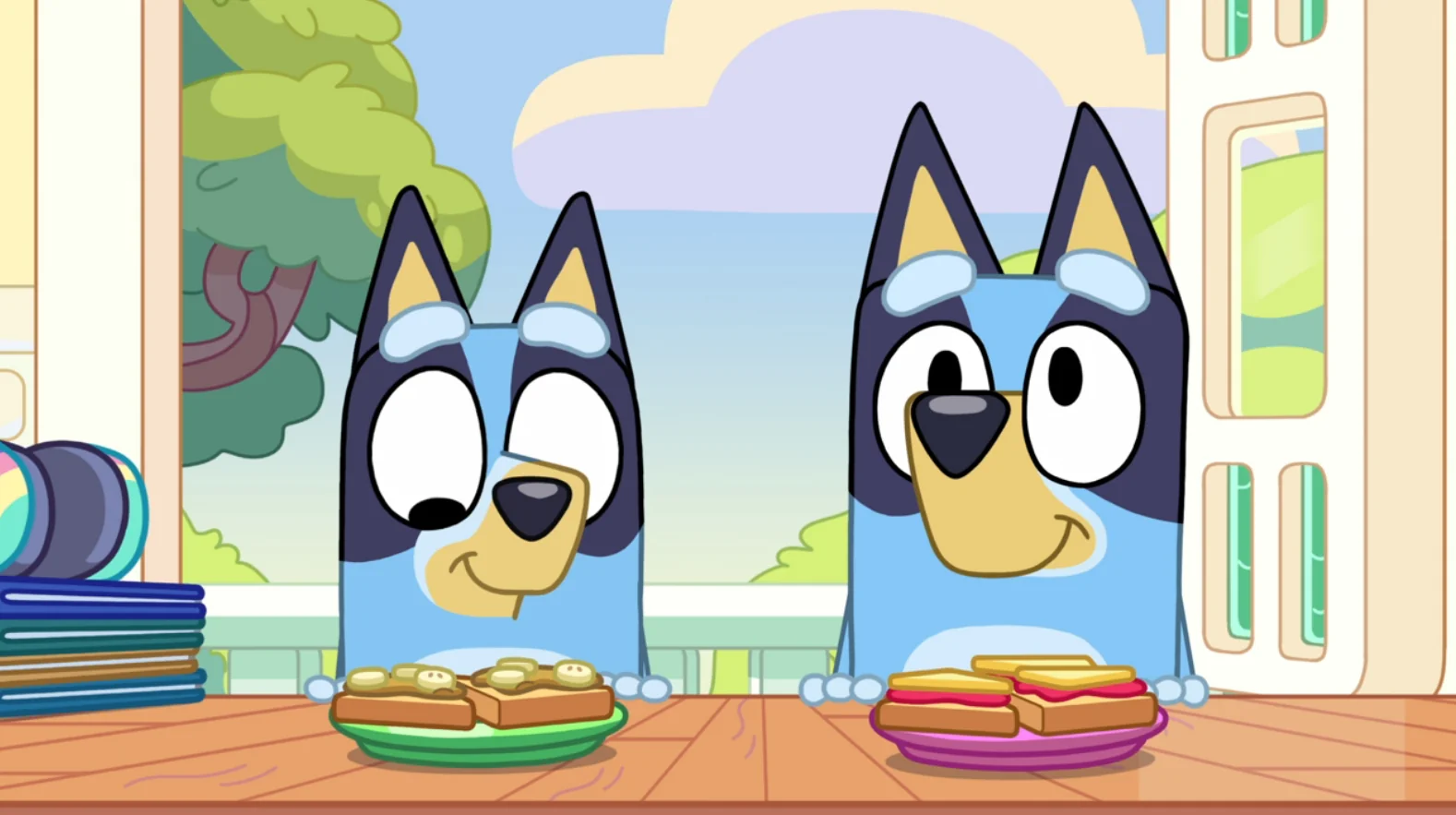 Bluey sandwiches