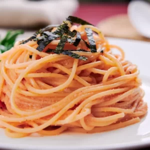 Which Quirky Dessert Are You? Quiz Mentaiko pasta (Japanese pasta with cod roe)