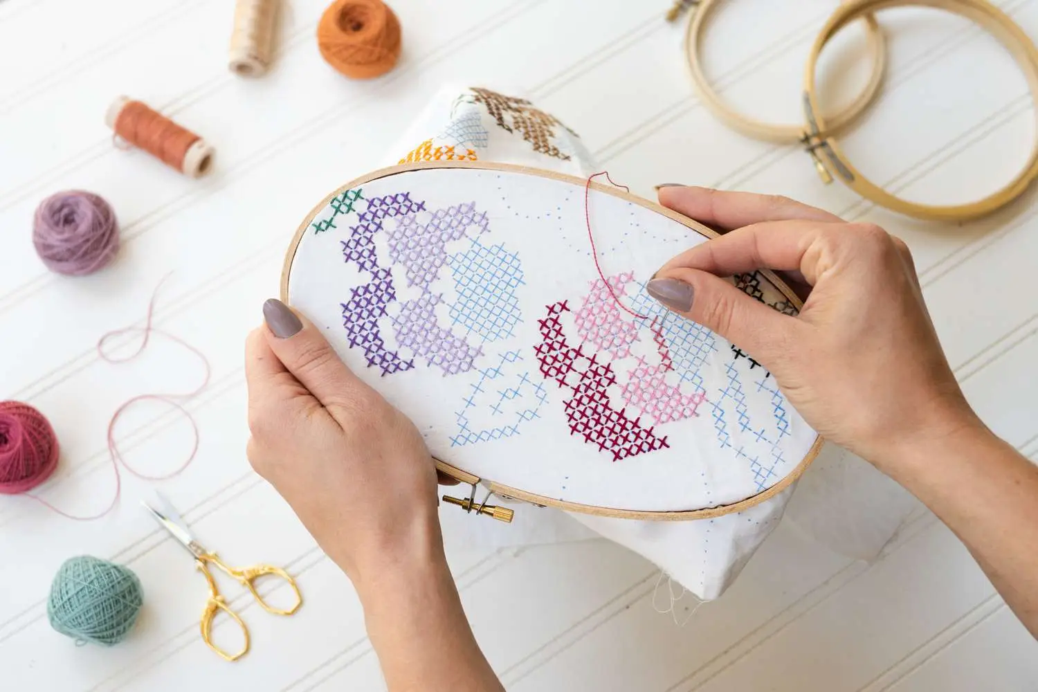 Triangle Or Cross Quiz Cross-stitching hobby