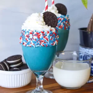Rainbow Drinks Color Quiz Fourth of July milkshake