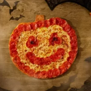 Eat Halloween Snacks To Reveal Your Horror Movie Fate Quiz Jack-o\'-lantern pizza