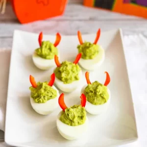 Eat Halloween Snacks To Reveal Your Horror Movie Fate Quiz Avocado deviled eggs