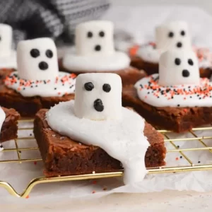 Eat Halloween Snacks To Reveal Your Horror Movie Fate Quiz Ghost brownies