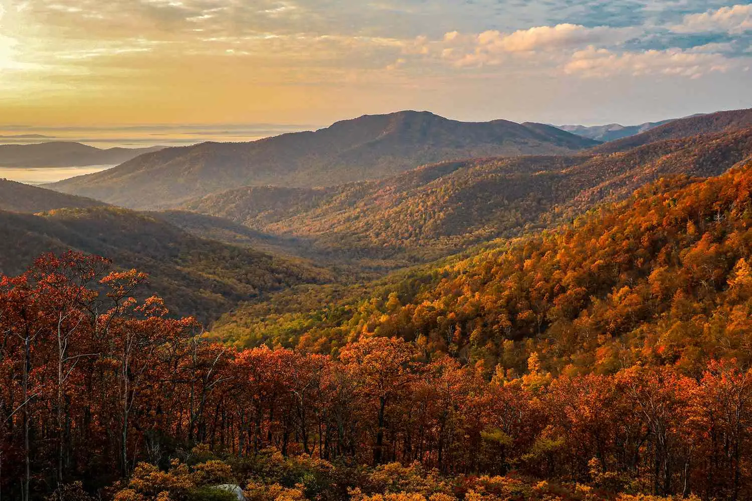 Autumn Geography Quiz Appalachian Mountains at autumn