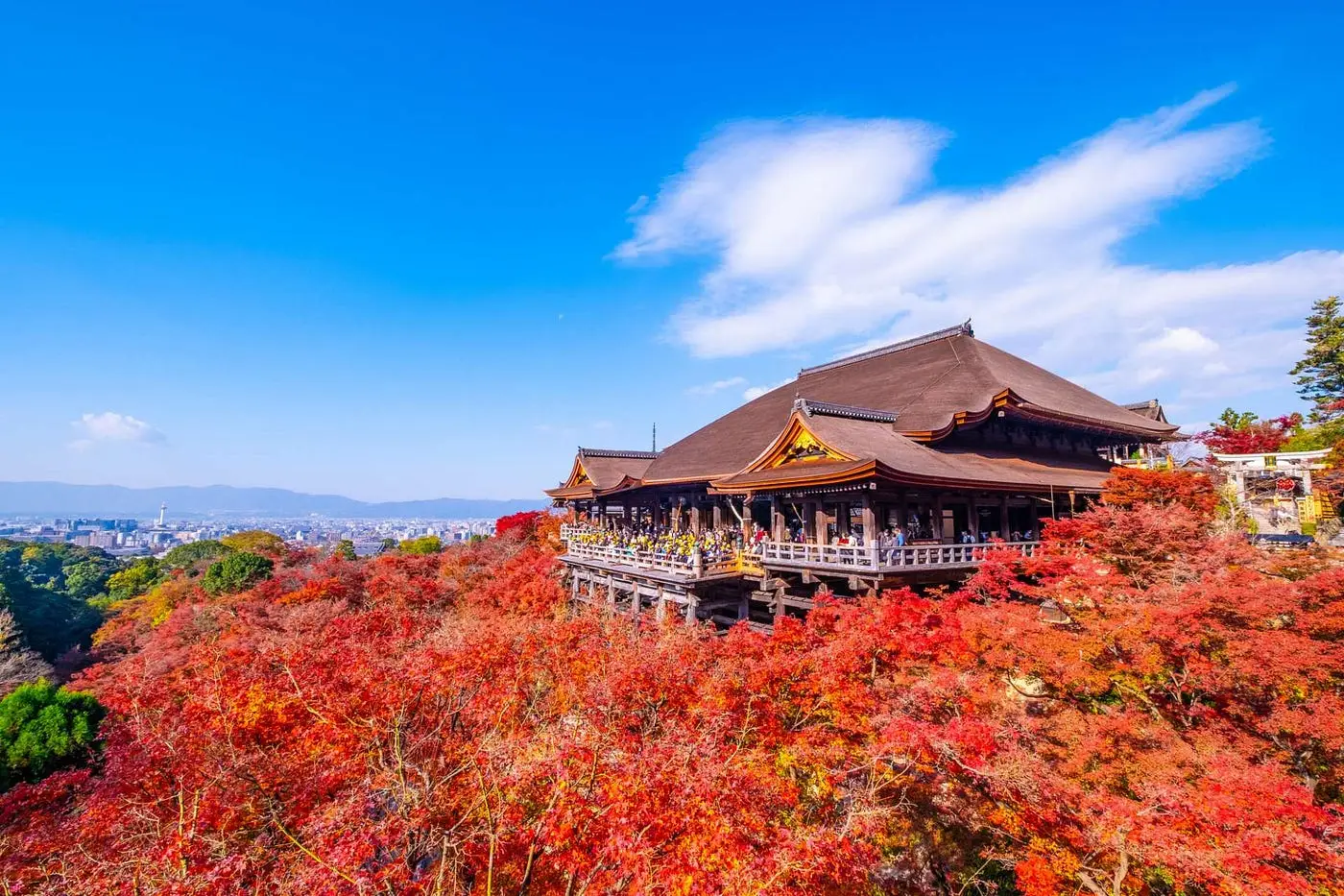 Kiyomizudera at autumn, Kyoto, Japan