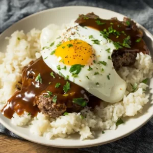 What Type Of Egg Are You? Quiz Loco moco (Hawaiian rice, hamburger, gravy, and fried egg dish)