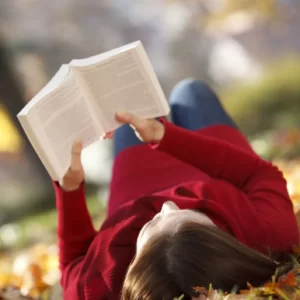 Cozy Fall Day Quiz Reading a book under a tree