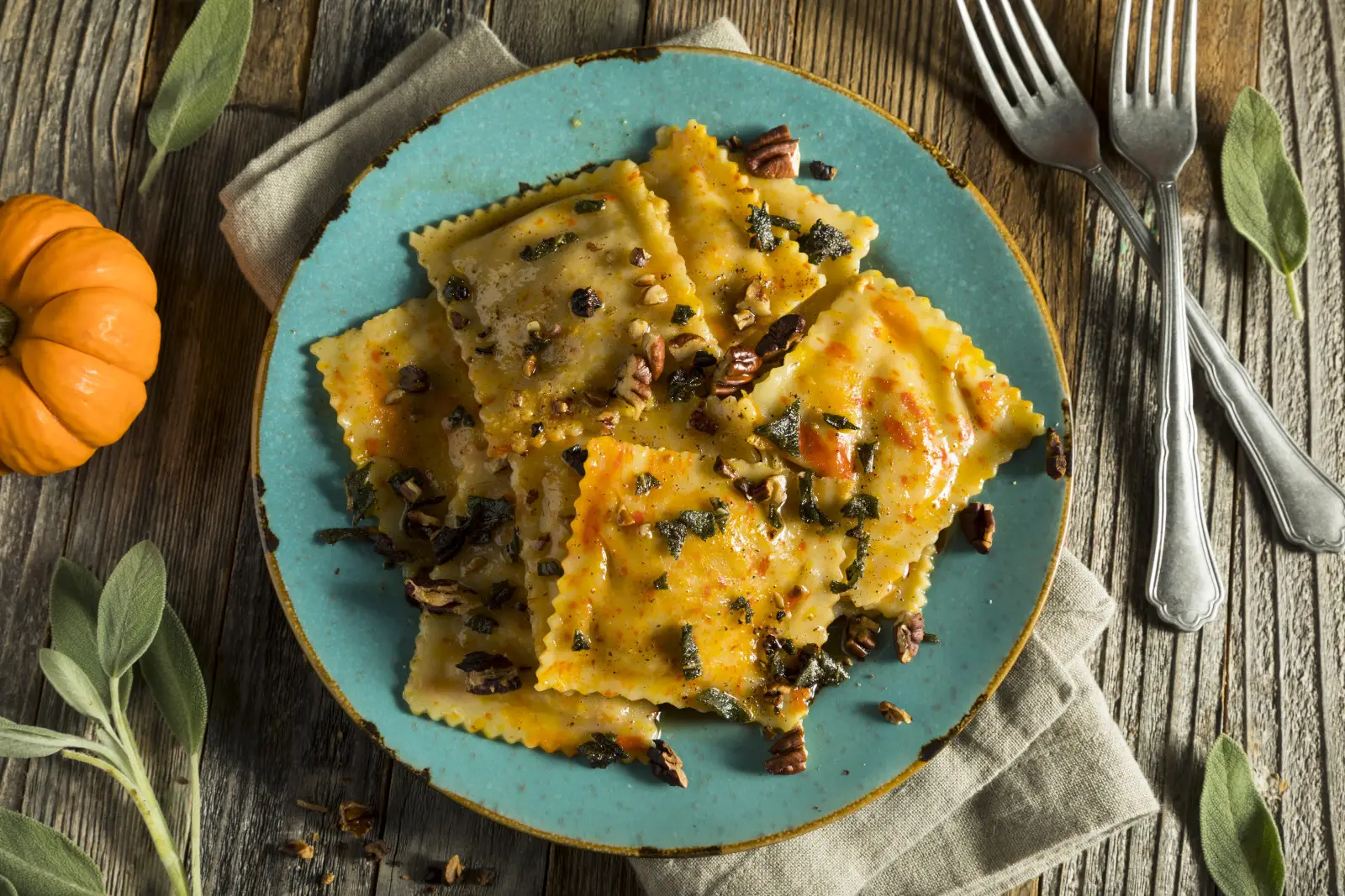 Pumpkin ravioli