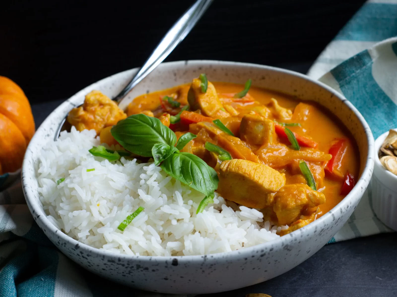 Thai chicken pumpkin curry