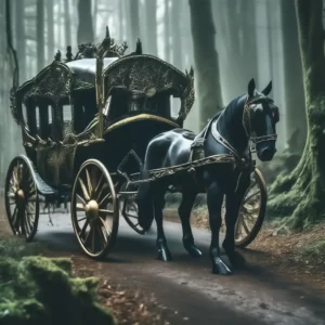 Which Vampire Are You? Quiz Black horse-drawn carriage