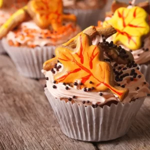 This Cupcake Quiz Will Reveal What Your Fortune Cookie Says Autumn leaf cupcake