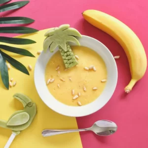 Enjoy Rainbow Breakfast & I'll Guess Age Food Quiz Banana smoothie bowl