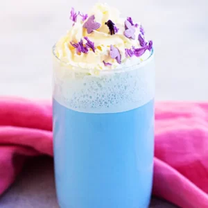 Enjoy Rainbow Breakfast & I'll Guess Age Food Quiz Butterfly pea smoothie
